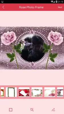 Rose Flower Photo Frames android App screenshot 10